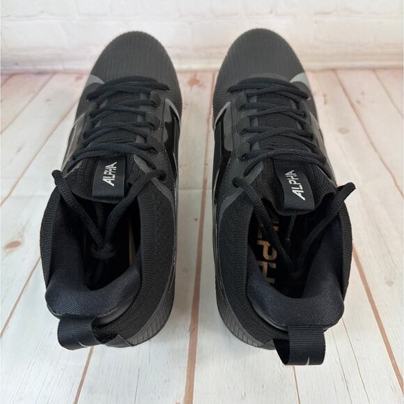 Nike Alpha Elite 4 Menace Black/Silver Football Cleats Mens Size 11 (FD7036-002) - Picture 7 of 10